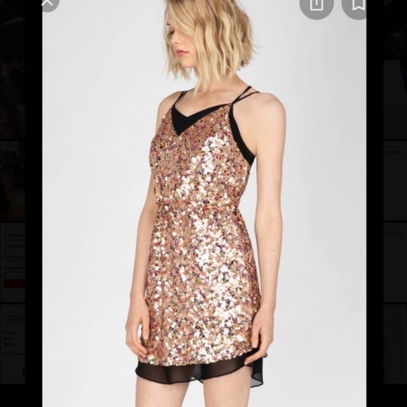 Adelyn Rae Dresses & Skirts - NEW Adelyn Rae Leila Sequin Strappy Back Dress Size S